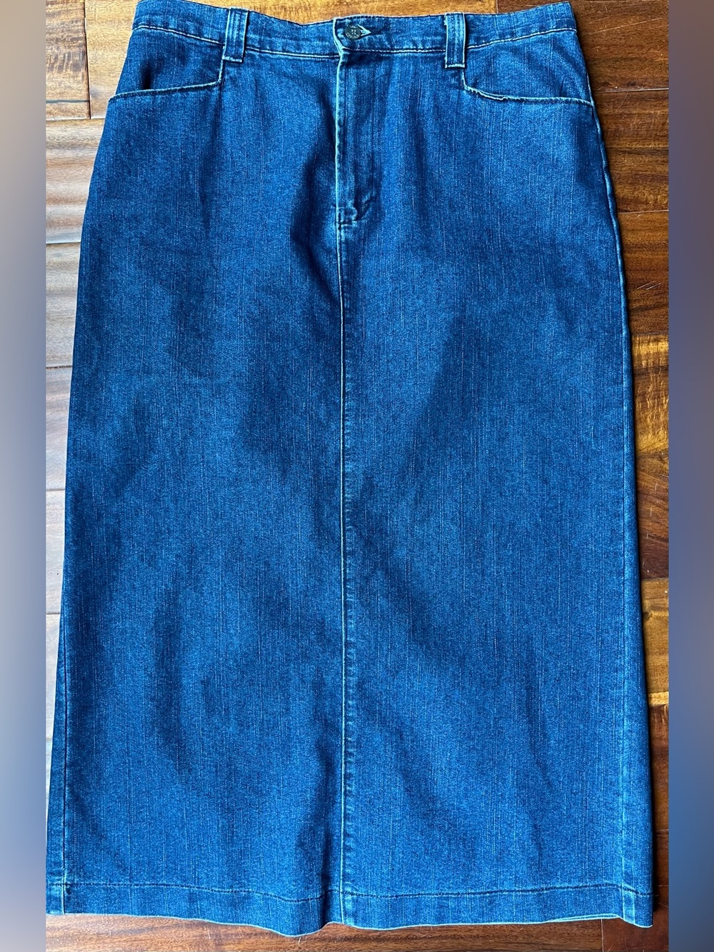 Lee Denim Skirt in Medium Blue Wash 10 Misses